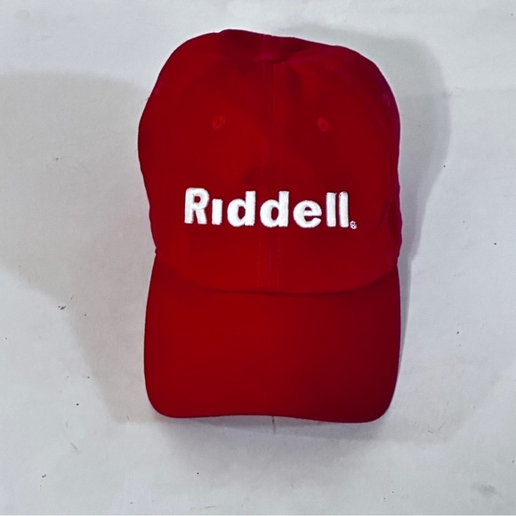 Riddell Red Baseball Cap Adjustable Hat - Picture 1 of 9